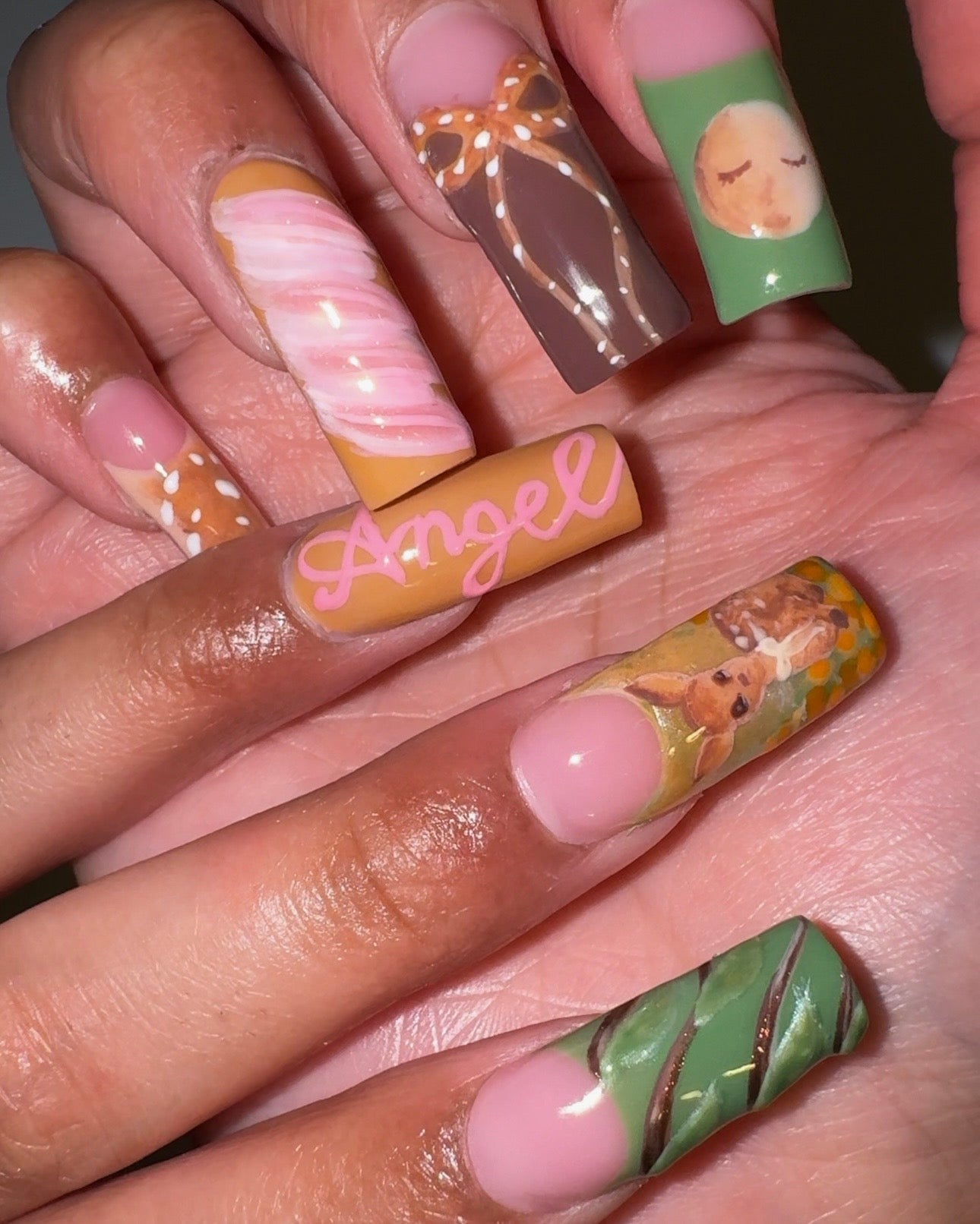 Fawn//Spring Lana Del Rey Nails🦌🌲🕯️