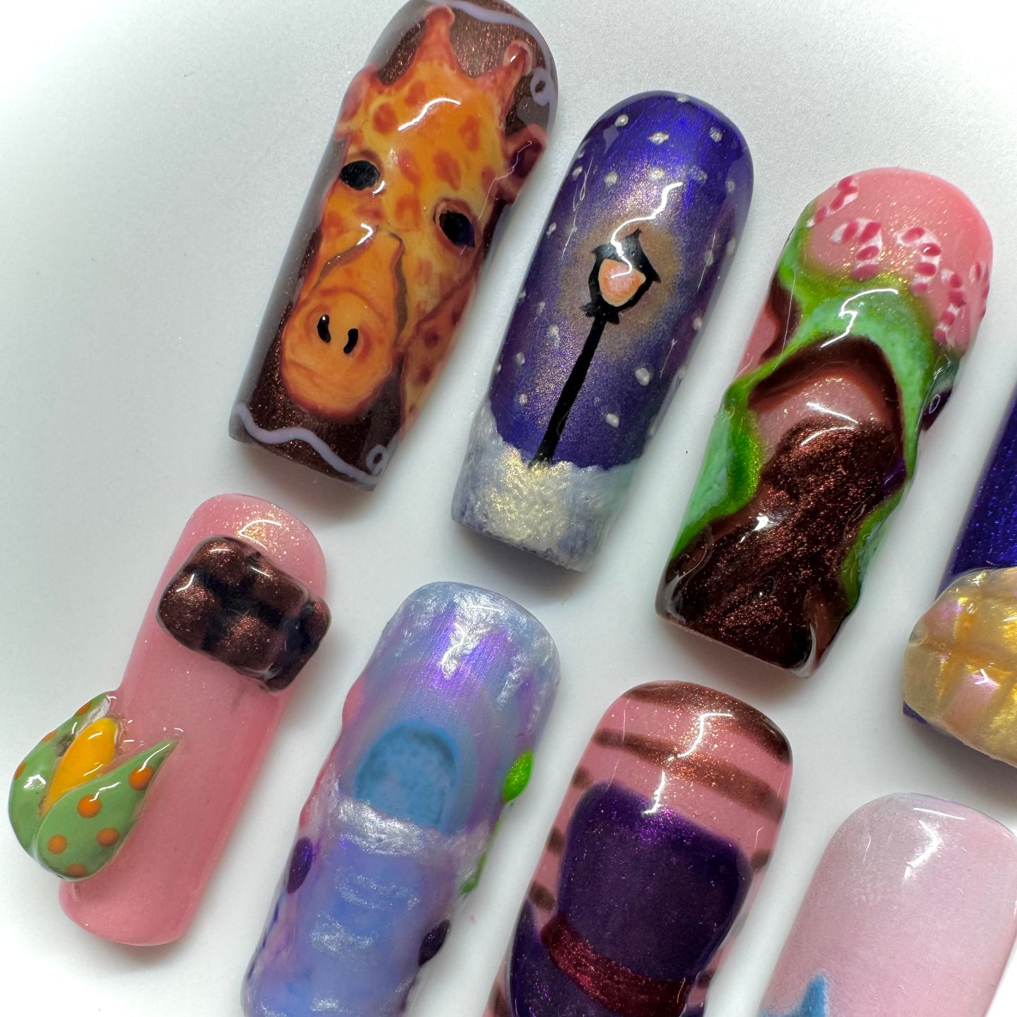 Whimsical Winter❄️ Wonka Nails🎩🍫