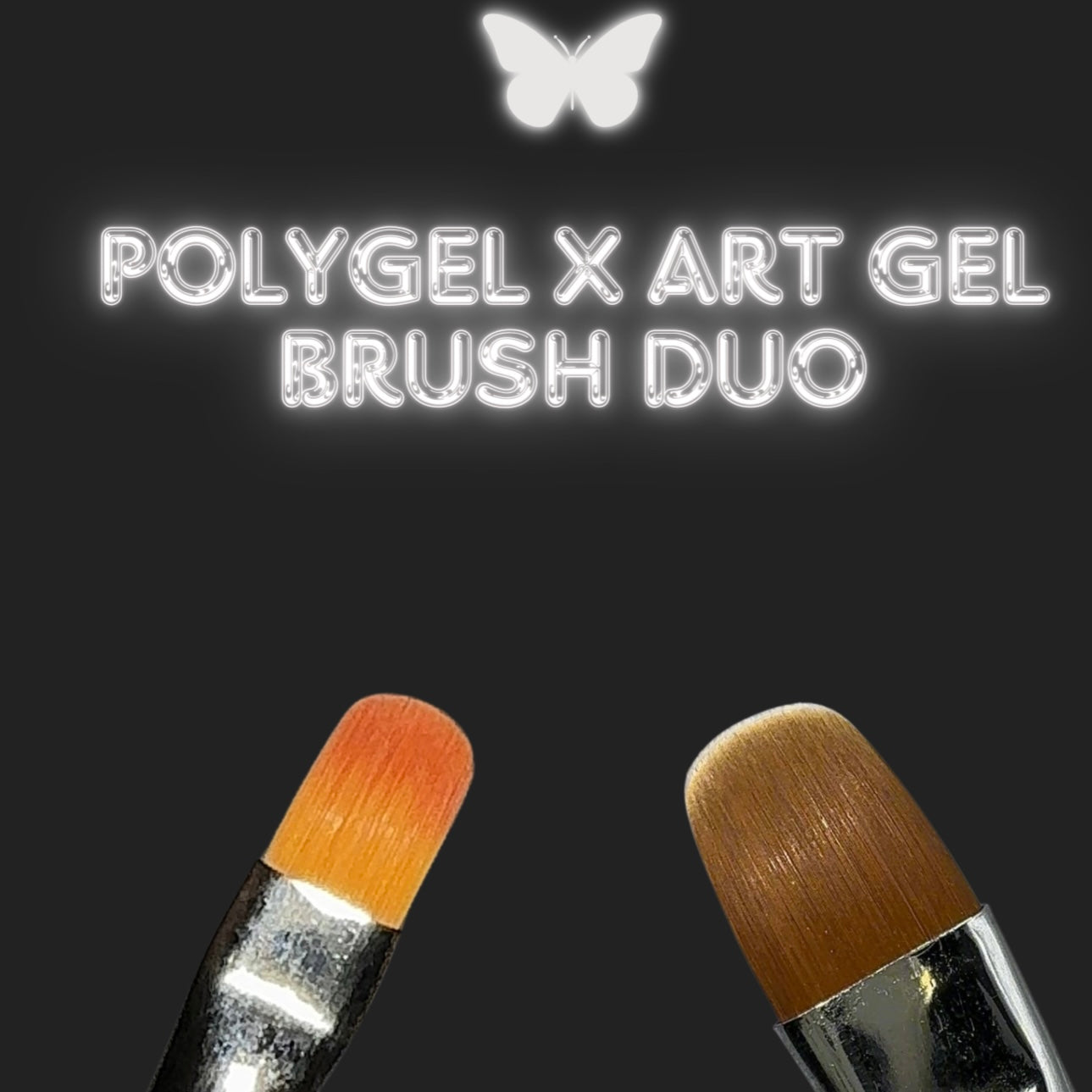 Brush Duo (Polygel Brush x Art Gel Brush)