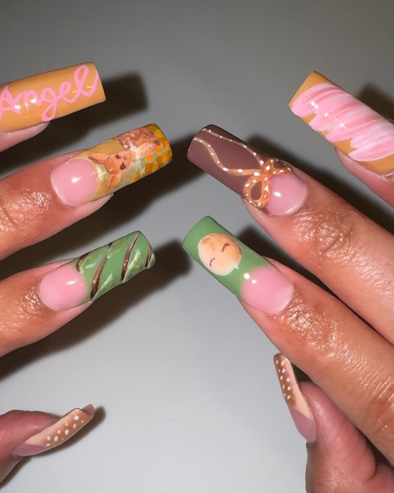Fawn//Spring Lana Del Rey Nails🦌🌲🕯️