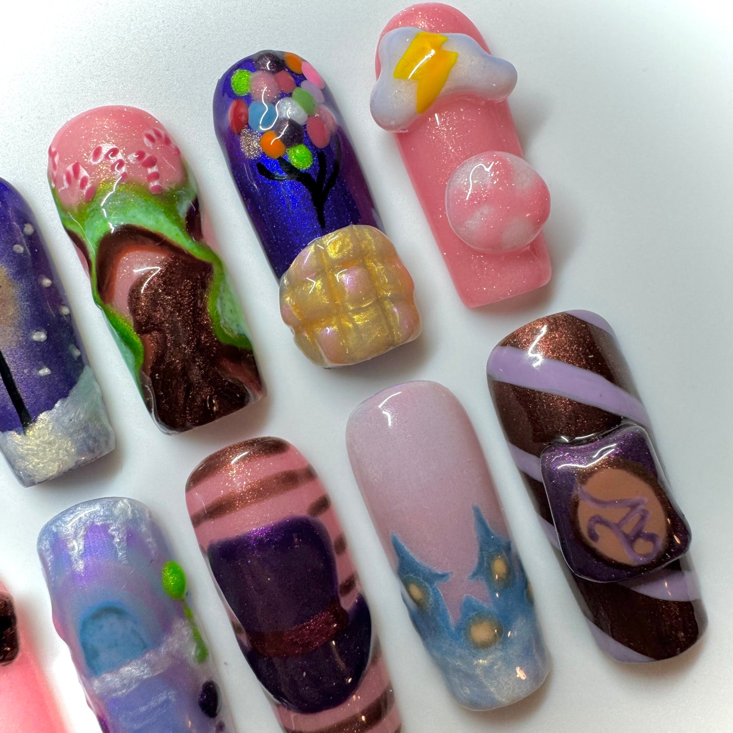 Whimsical Winter❄️ Wonka Nails🎩🍫