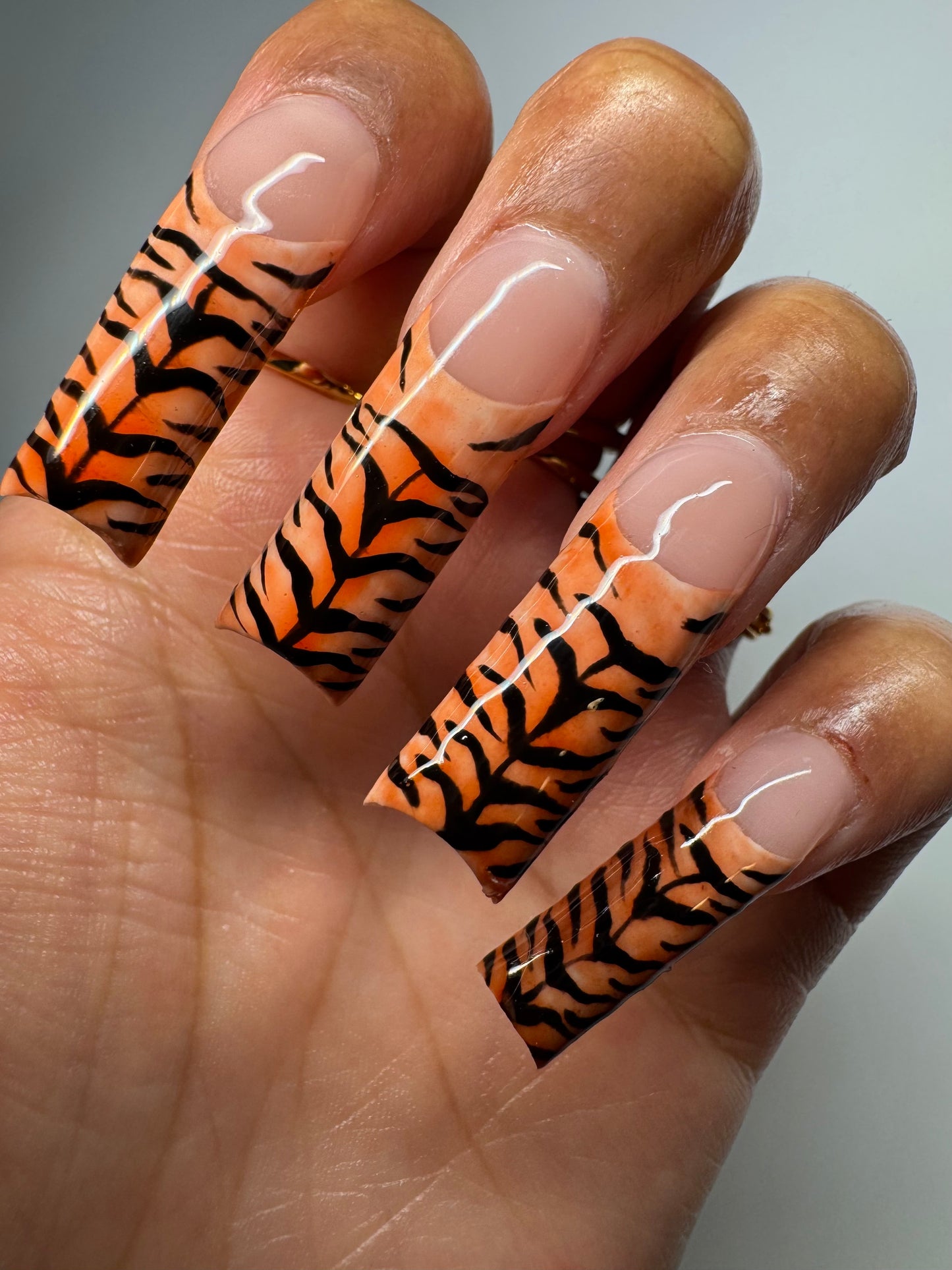 Tiger Print Melted into Amber Haze🐅🧡