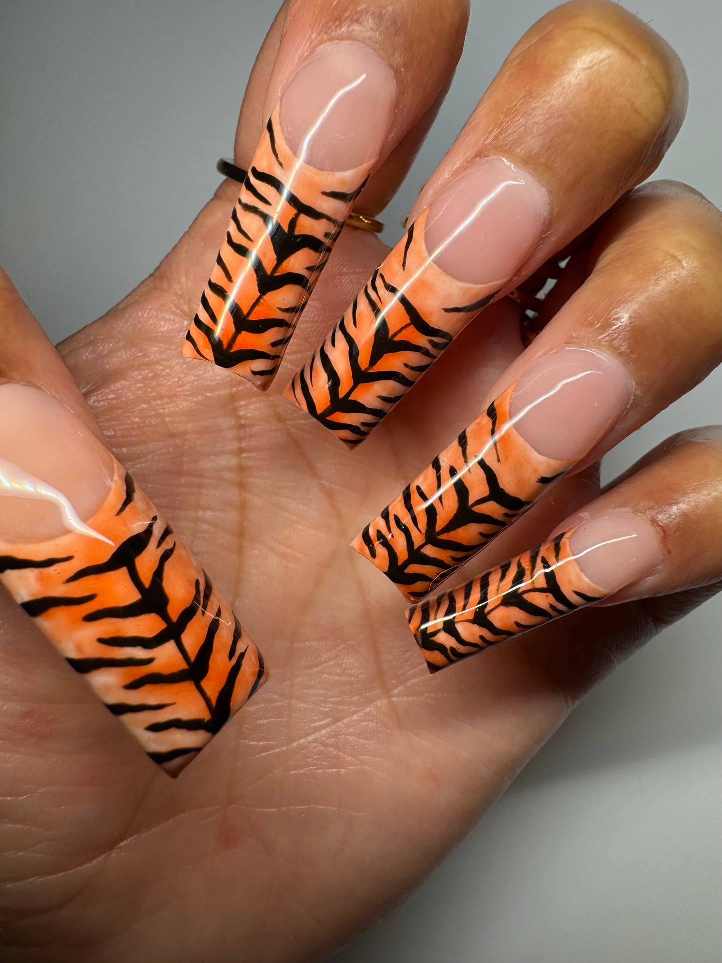 Tiger Print Melted into Amber Haze🐅🧡