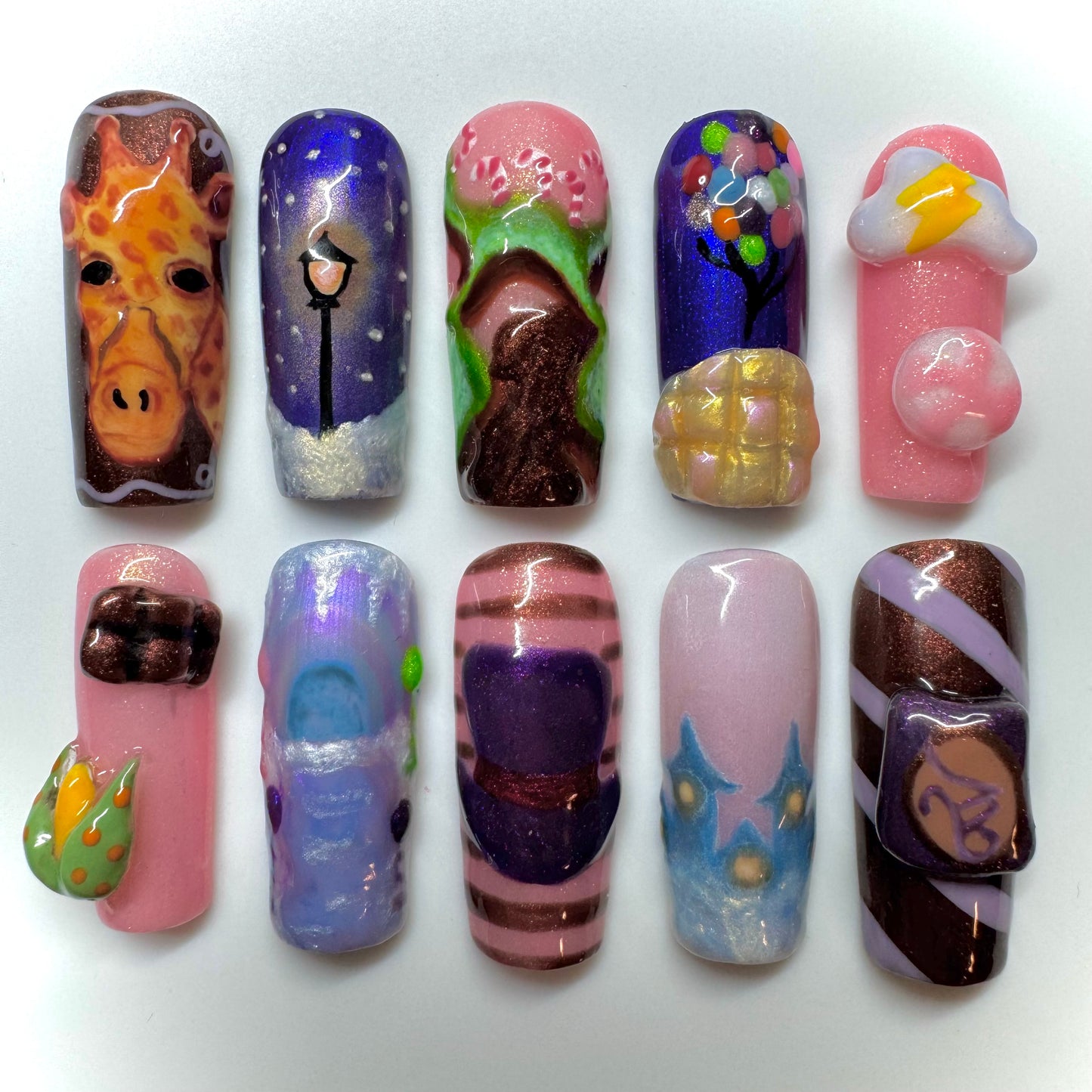 Whimsical Winter❄️ Wonka Nails🎩🍫