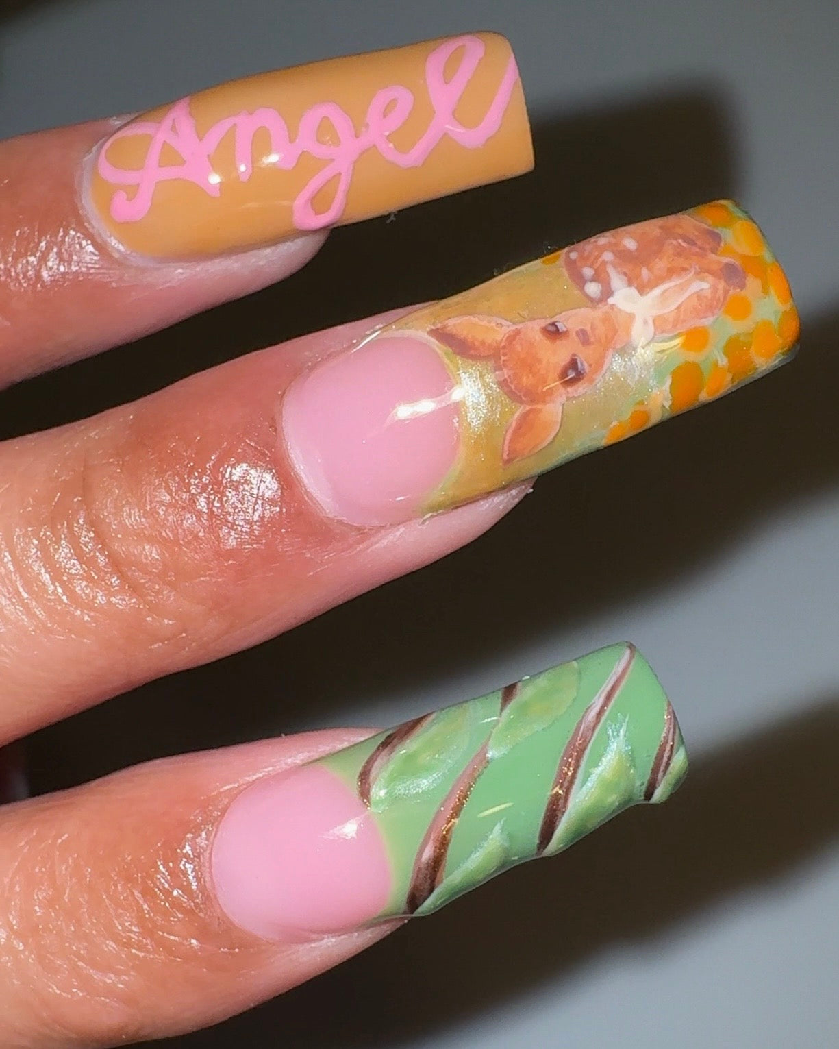 Fawn//Spring Lana Del Rey Nails🦌🌲🕯️
