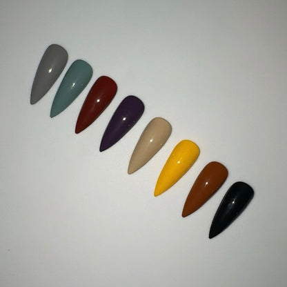 A Vintage Halloween - Gel Polish Collection + Top Coat + 12 mm Liner Brush